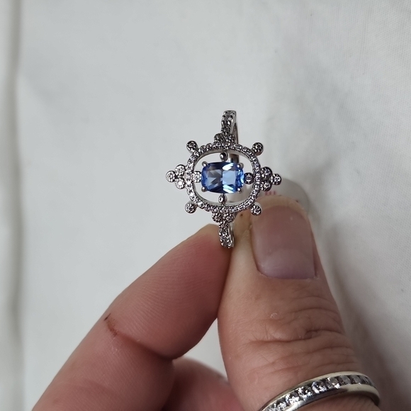 ART DECO SAPPHIRE RING - Picture 8 of 8